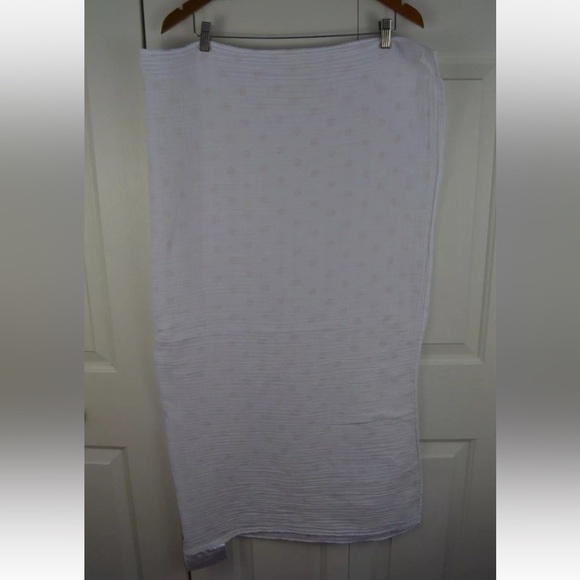 Swaddle Designs Polka Dot Baby Blanket Swaddle Muslin White Pink Security Lovey - Picture 5 of 6